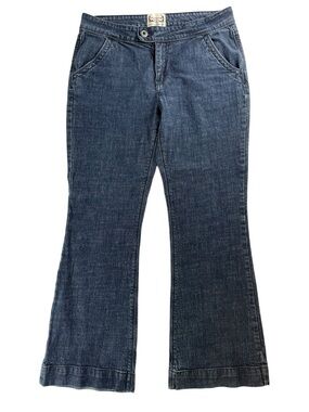 Levi Strauss Signature Low Rise Trouser Jeans Bootcut Flare Stretch Denim SZ 14